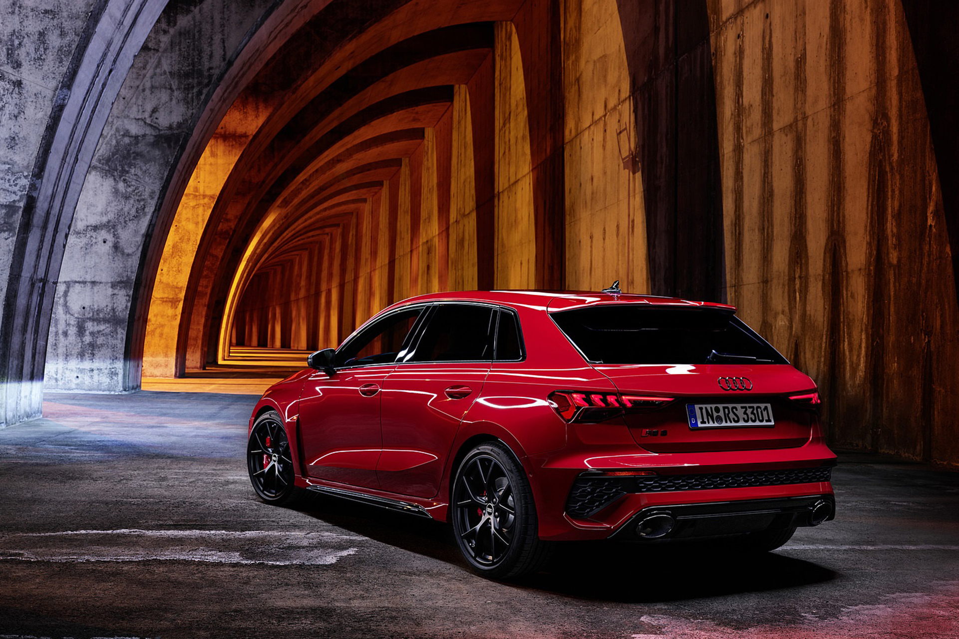 Download 2022 Audi RS3 Sportback - Rear Three-Quarter HD Wallpaper 1921x1280 #37