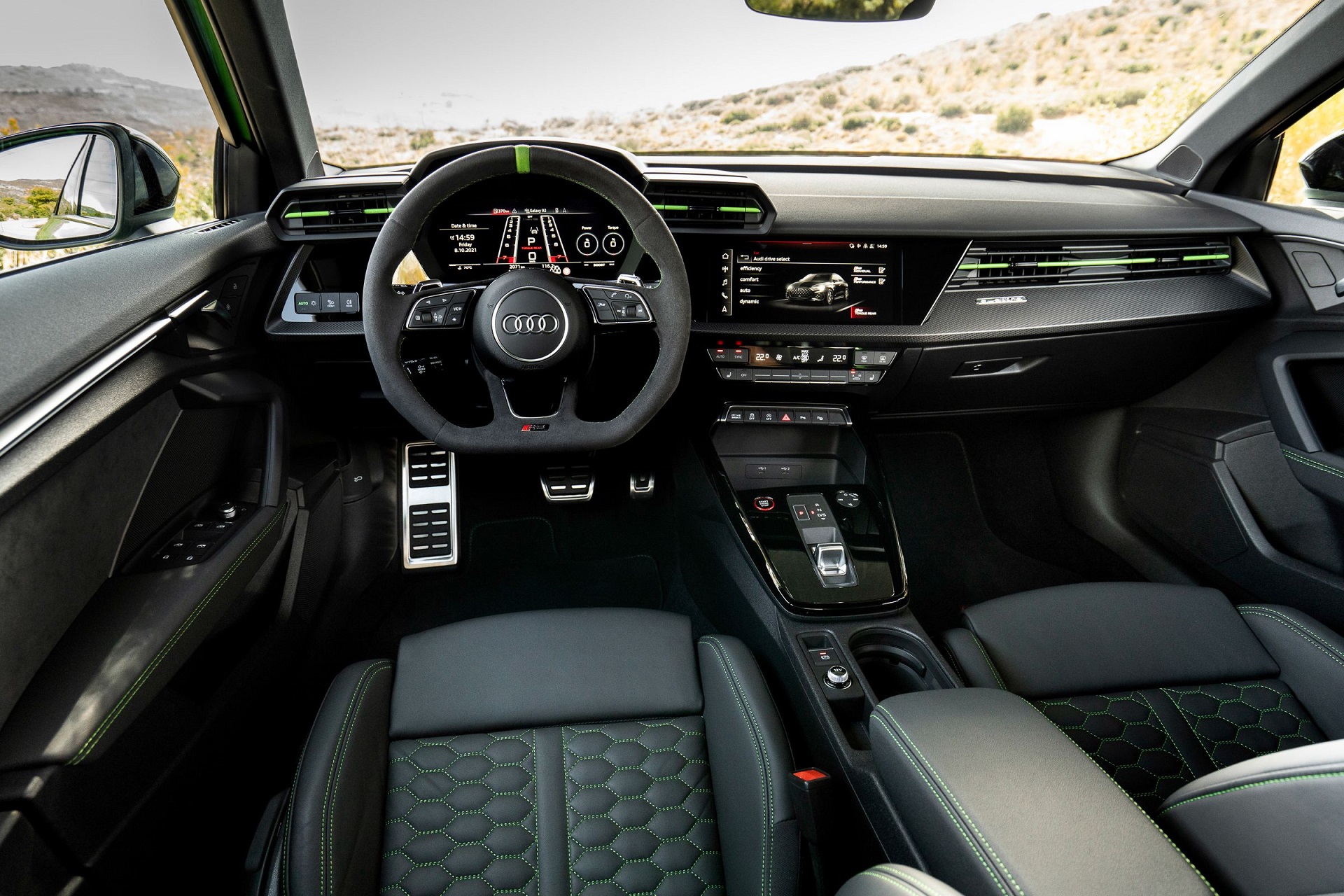 Download 2022 Audi RS3 Sedan - Interior, Cockpit HD Wallpaper 1920x1280 #145