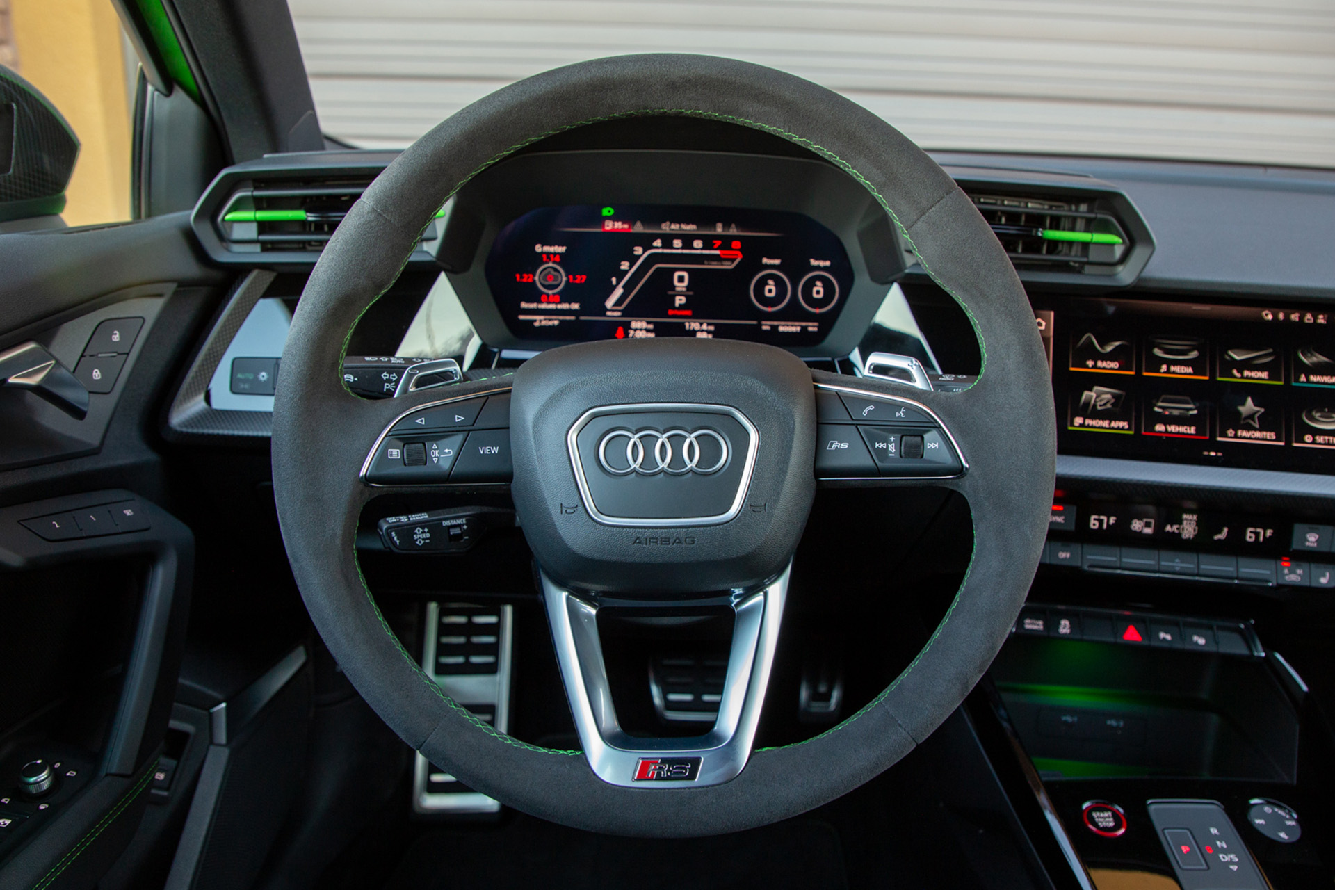 Download 2022 Audi RS3 Sedan - Interior, Steering Wheel HD Wallpaper 1920x1280 #187