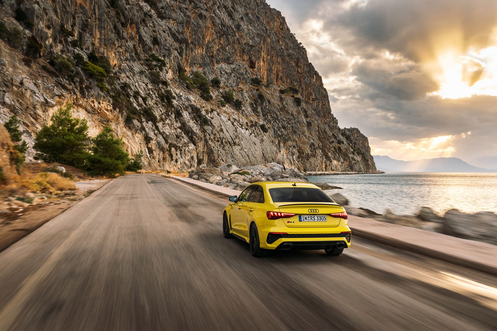 Download 2022 Audi RS3 Sedan - Rear HD Wallpaper 1920x1280 #110