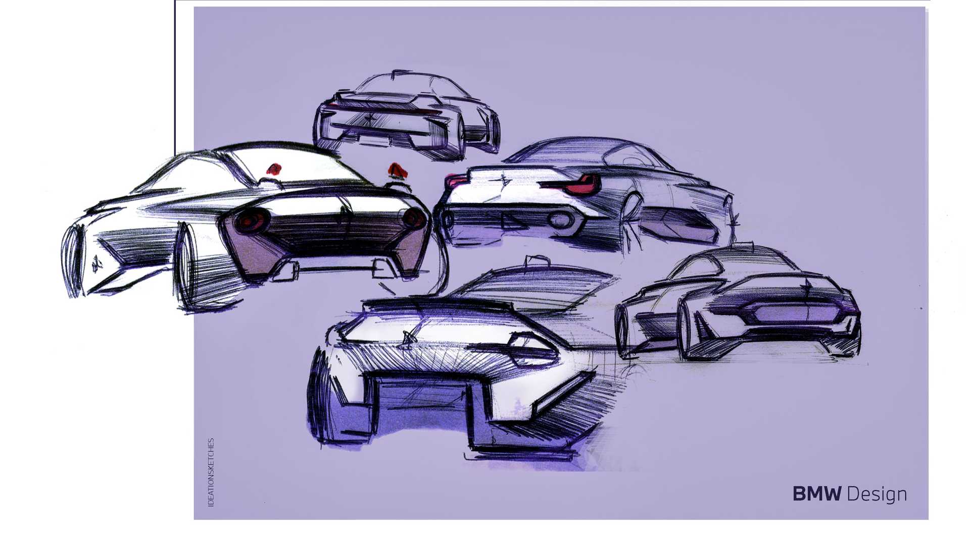 Download 2022 BMW 2 Series Coupe - Design Sketch HD Wallpaper 1920x1080 #59