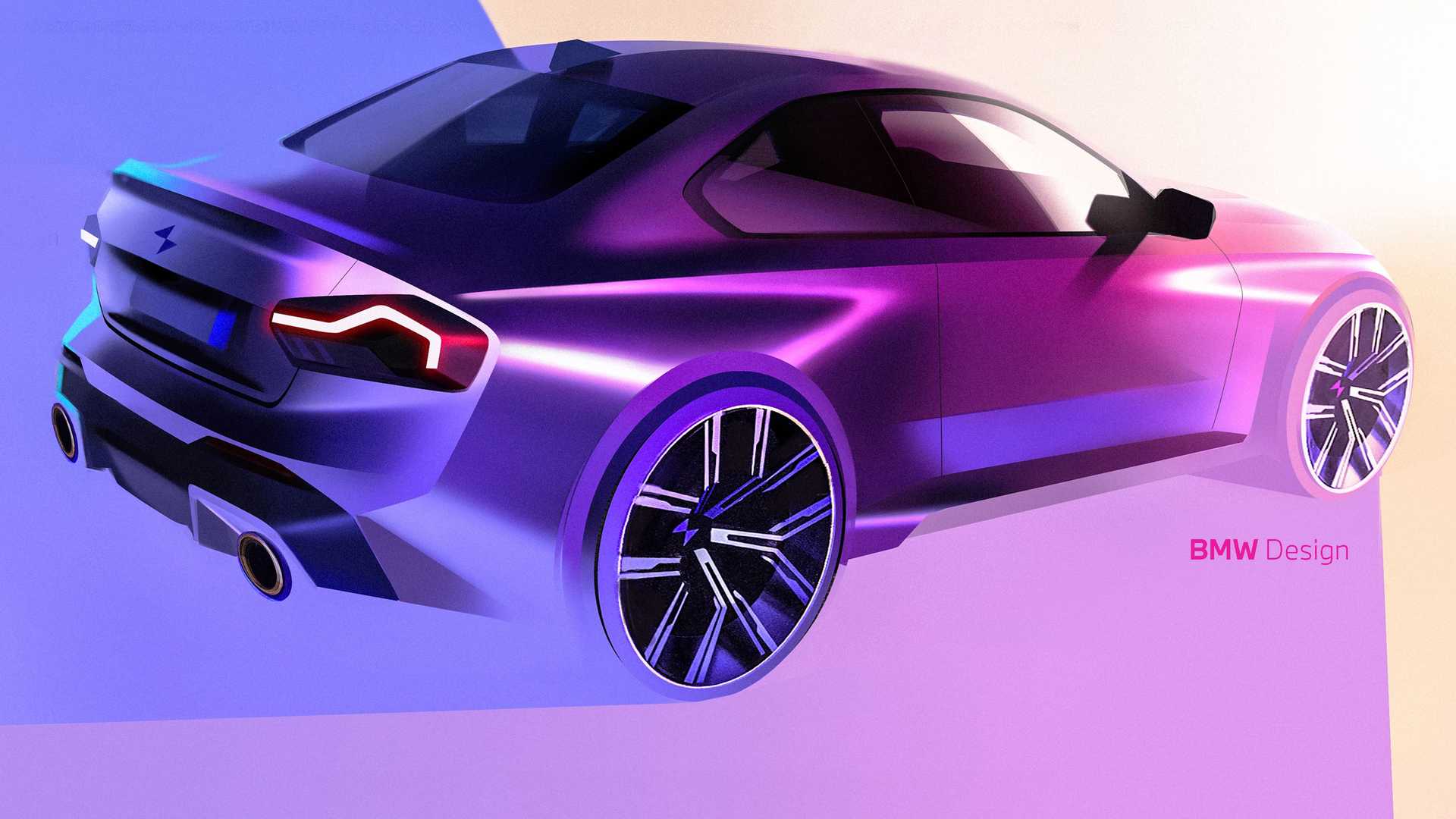 Download 2022 BMW 2 Series Coupe - Design Sketch HD Wallpaper 1920x1080 #49
