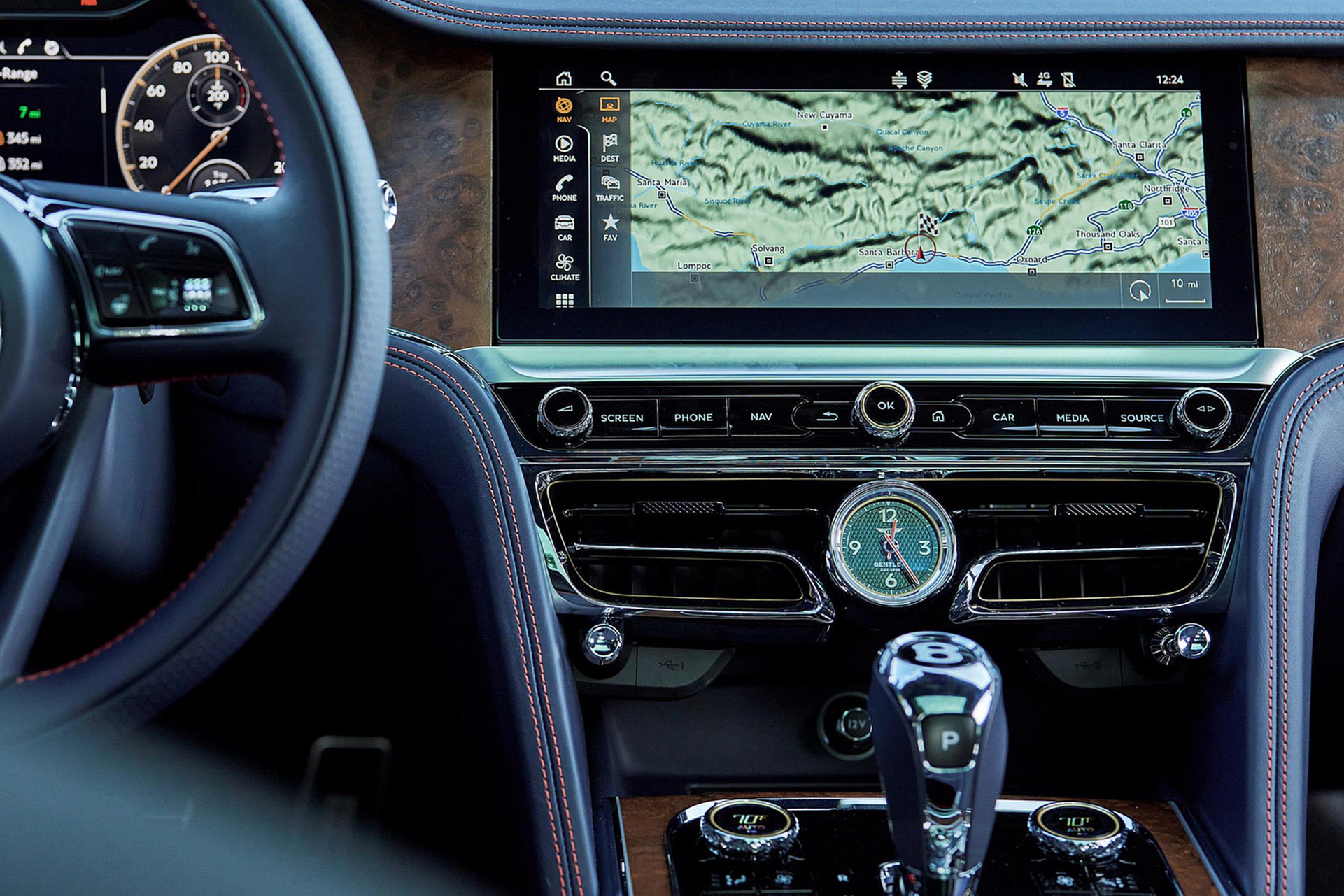 Download 2022 Bentley Flying Spur Hybrid - Central Console HD Wallpaper 1921x1281 #120