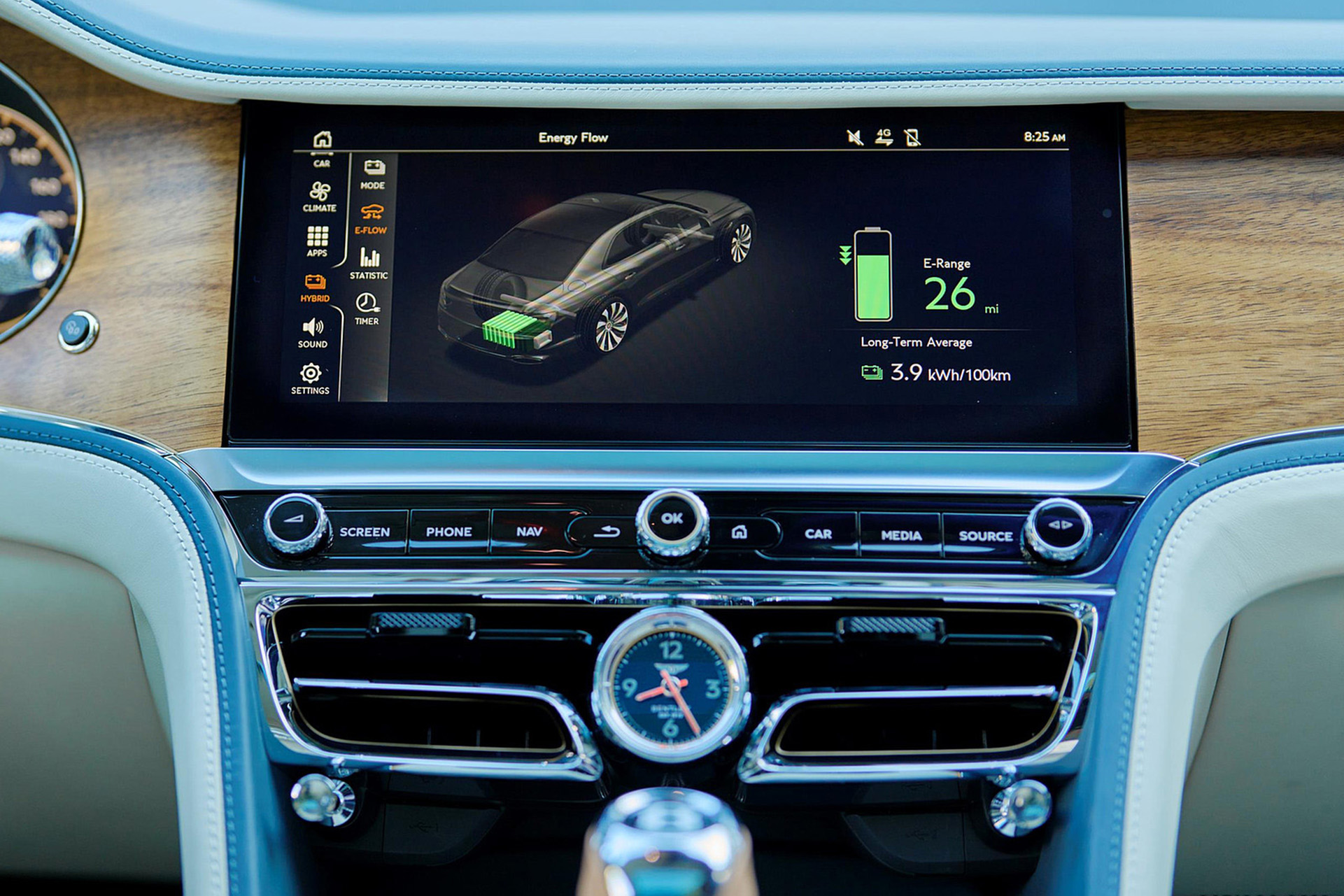 Download 2022 Bentley Flying Spur Hybrid - Central Console HD Wallpaper 1921x1281 #133