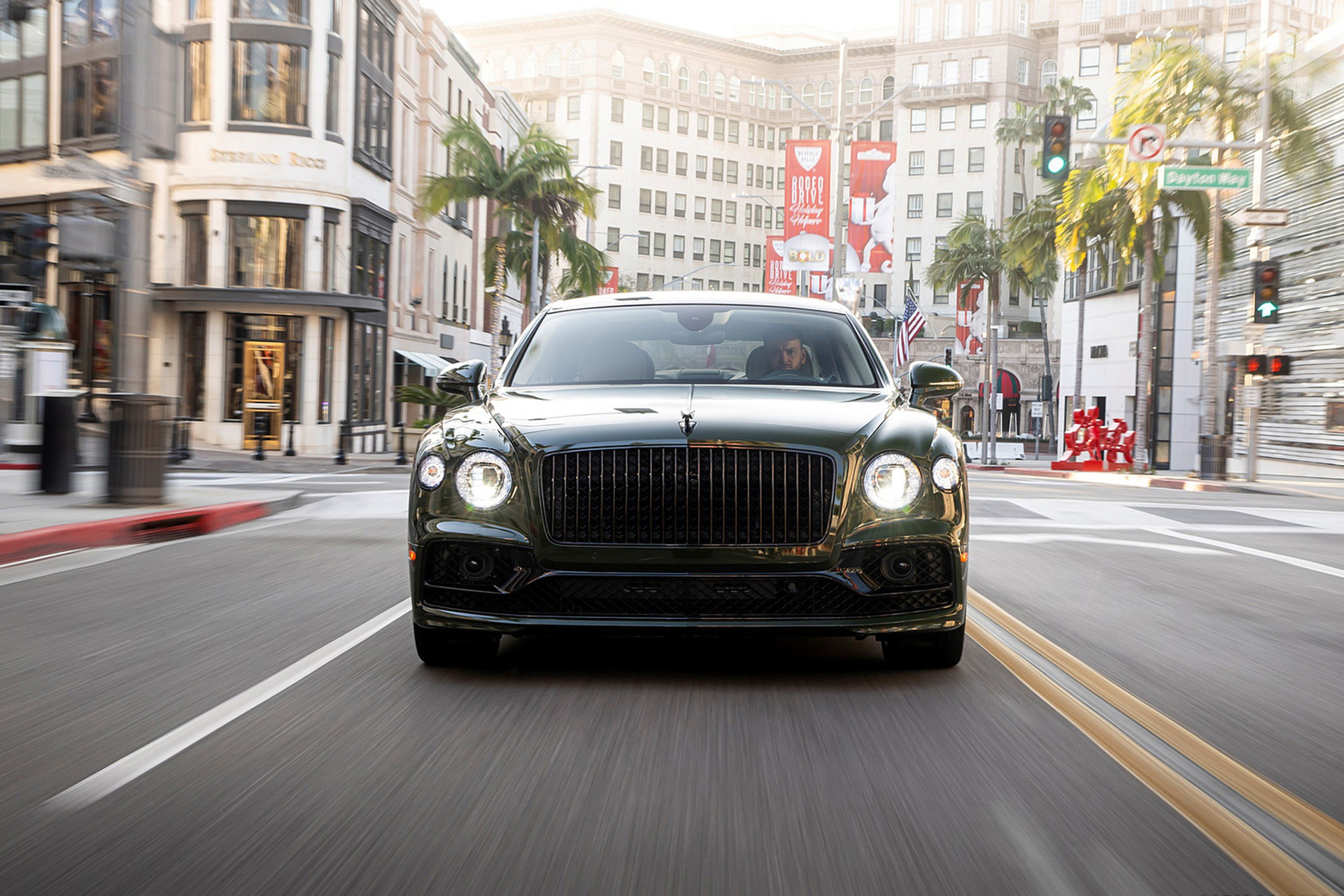 Download 2022 Bentley Flying Spur Hybrid - Front HD Wallpaper 1921x1281 #70