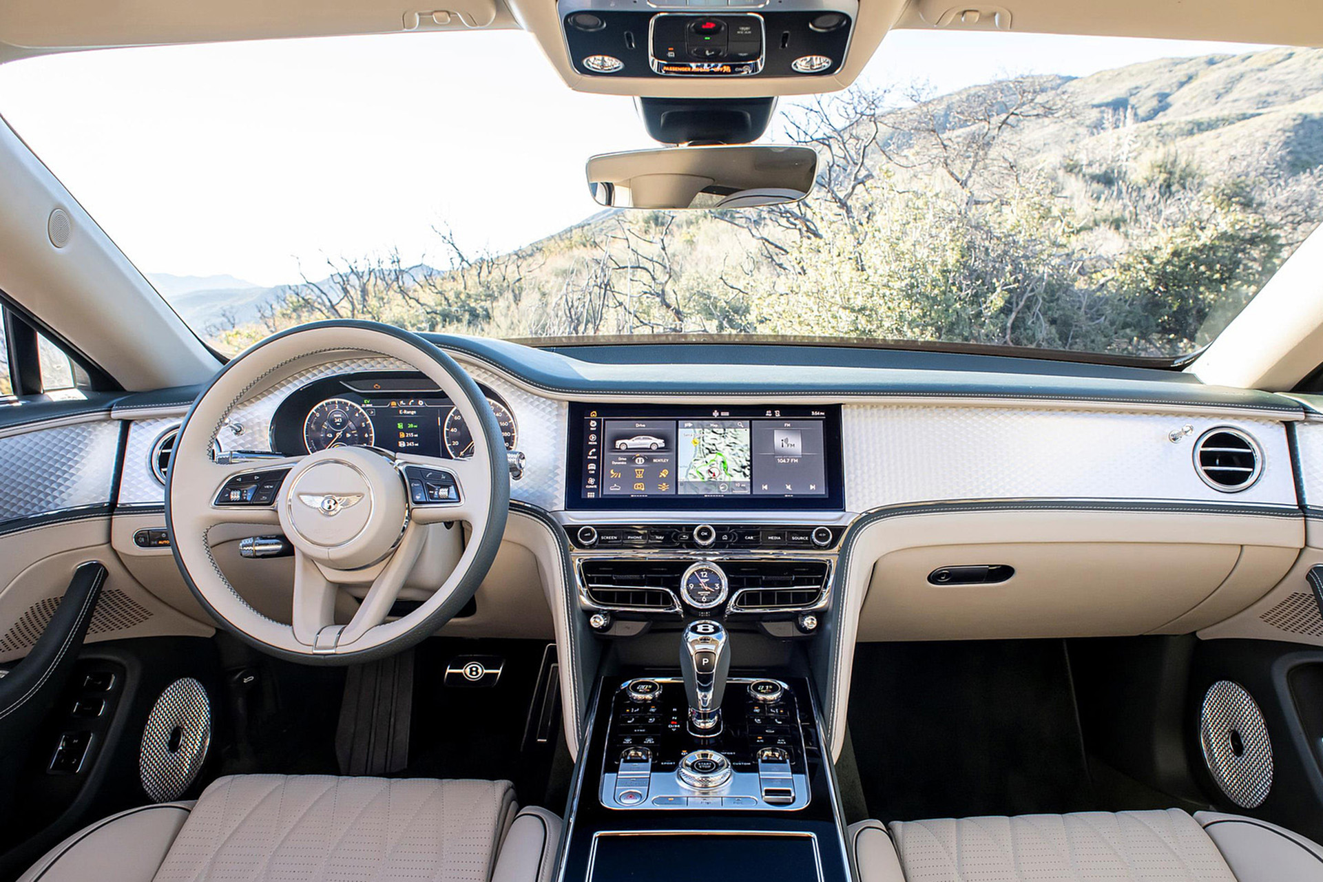 Download 2022 Bentley Flying Spur Hybrid - Interior, Cockpit HD Wallpaper 1921x1281 #115