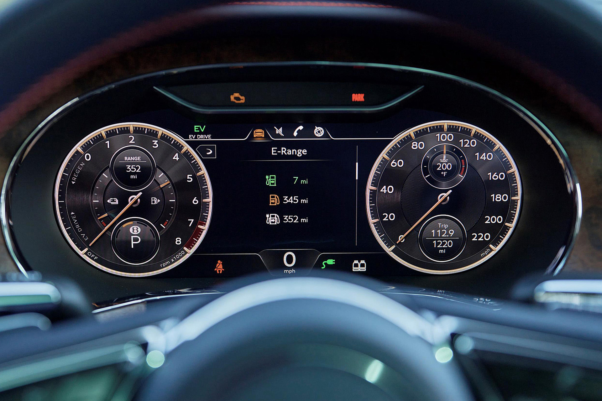 Download 2022 Bentley Flying Spur Hybrid - Interior, Dashboard HD Wallpaper 1921x1280 #127
