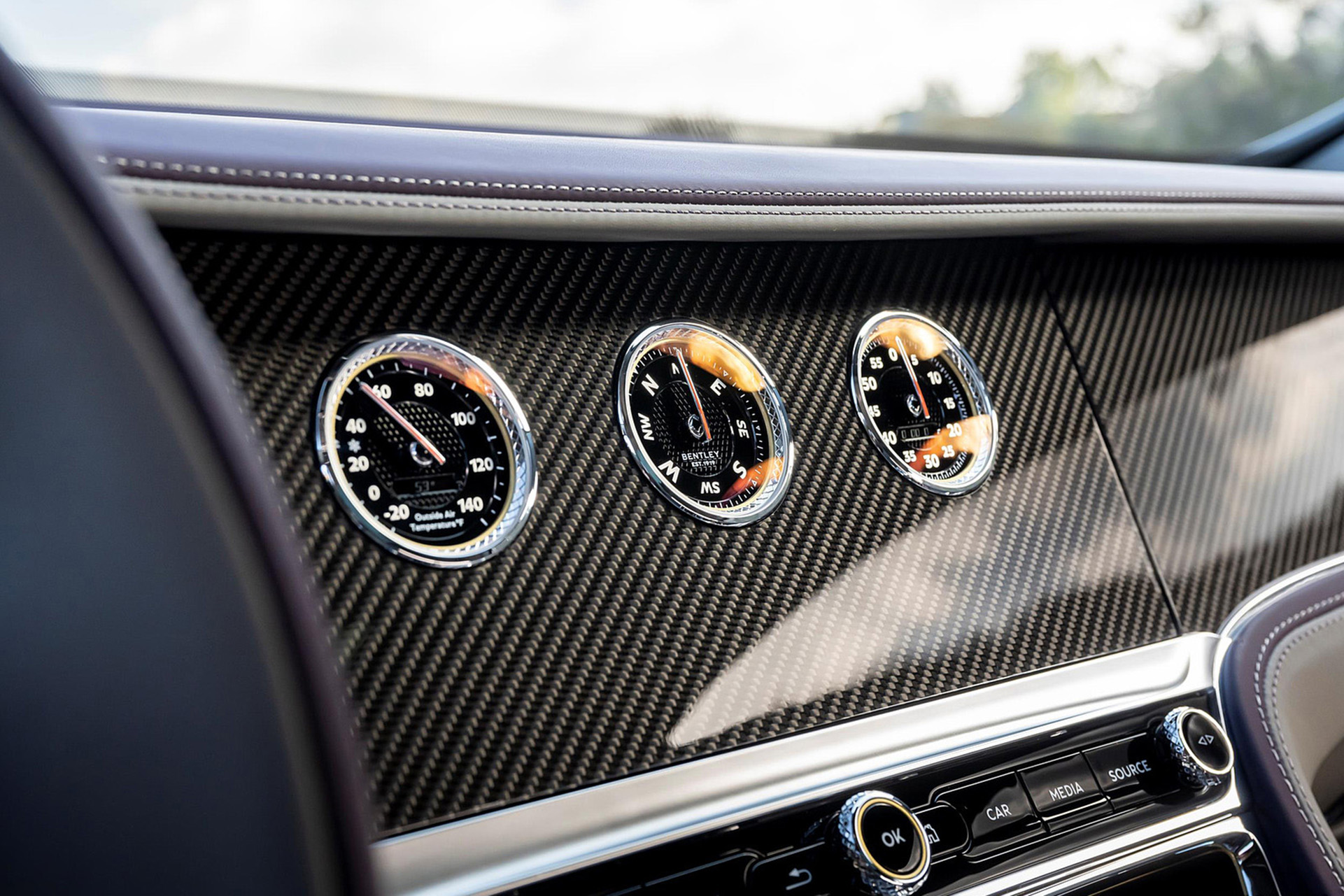 Download 2022 Bentley Flying Spur Hybrid - Interior, Detail HD Wallpaper 1921x1281 #139