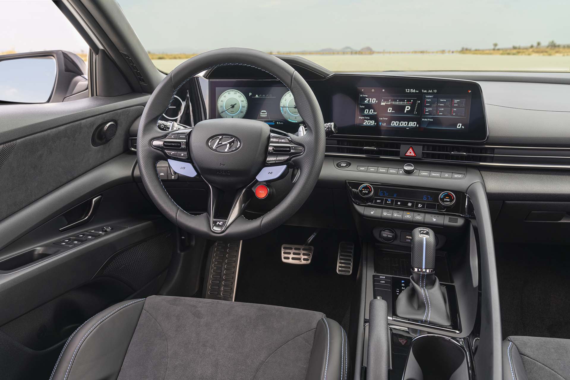 Download 2022 Hyundai Elantra N - Interior, Cockpit HD Wallpaper 1919x1280 #65
