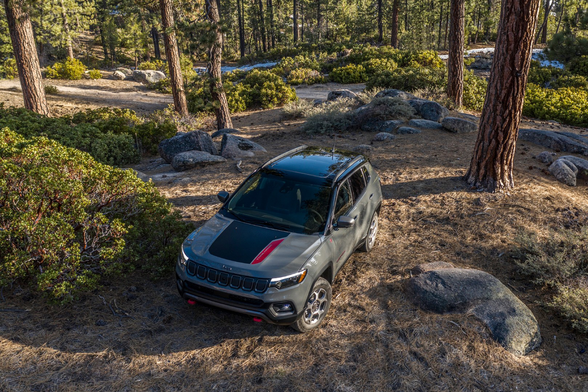 Download 2022 Jeep Compass Trailhawk - Front HD Wallpaper 1921x1281 #12