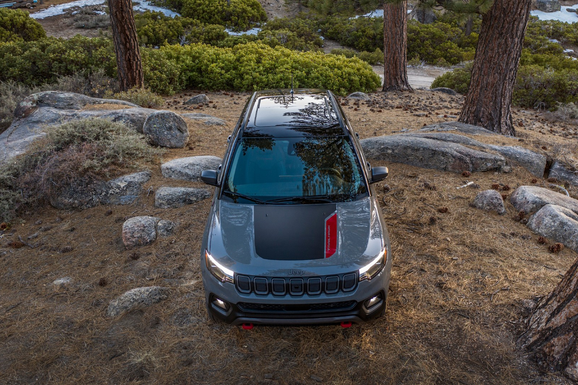 Download 2022 Jeep Compass Trailhawk - Front HD Wallpaper 1921x1281 #8