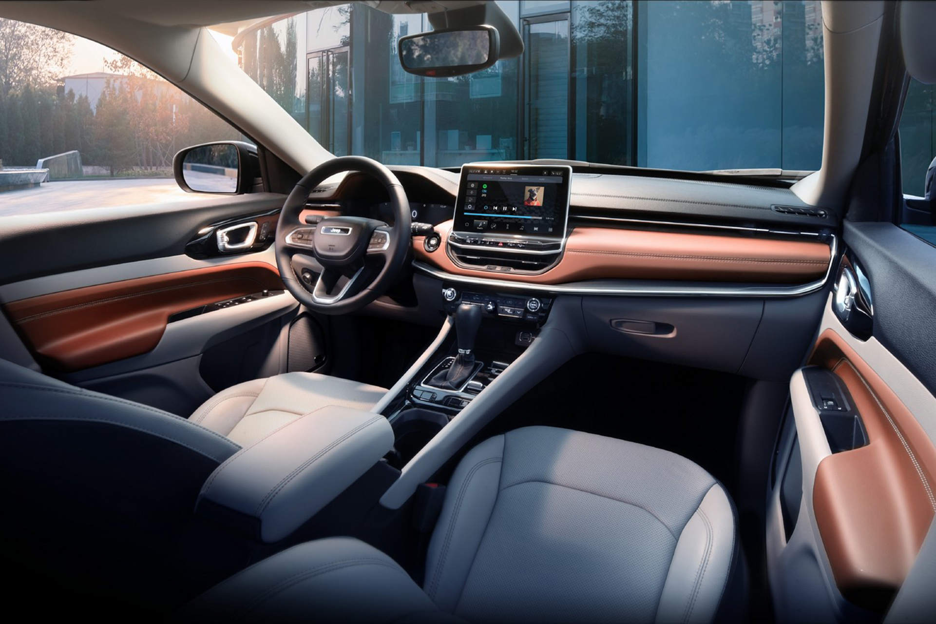Download 2022 Jeep Compass Trailhawk - Interior HD Wallpaper 1921x1280 #28