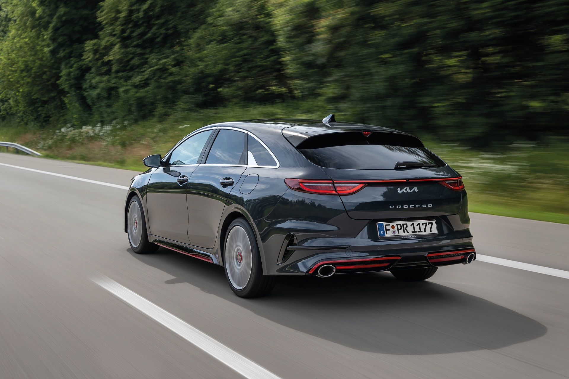 Download 2022 Kia ProCeed GT - Rear Three-Quarter HD Wallpaper 1920x1280 #2