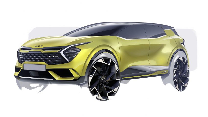 2022 Kia Sportage GT-Line - Design Sketch Wallpaper 850x478 #49