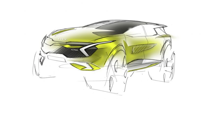 2022 Kia Sportage GT-Line - Design Sketch Wallpaper 850x478 #58