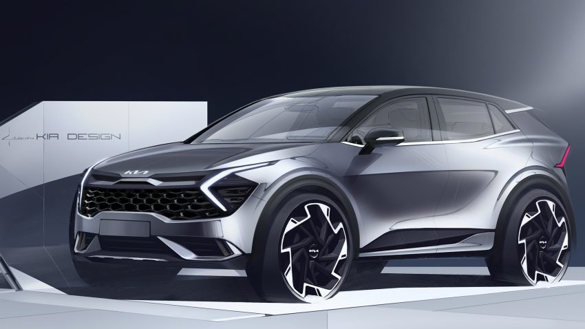 2022 Kia Sportage GT-Line - Design Sketch Wallpaper 850x478 #51