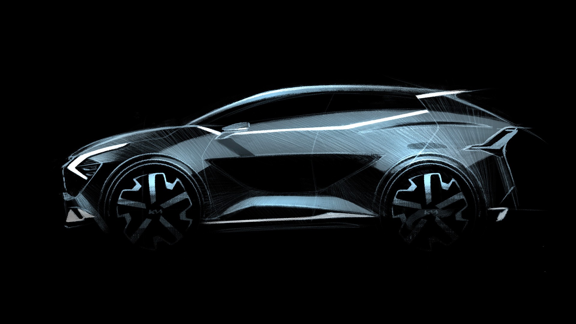 Download 2022 Kia Sportage GT-Line - Design Sketch HD Wallpaper 1920x1080 #54