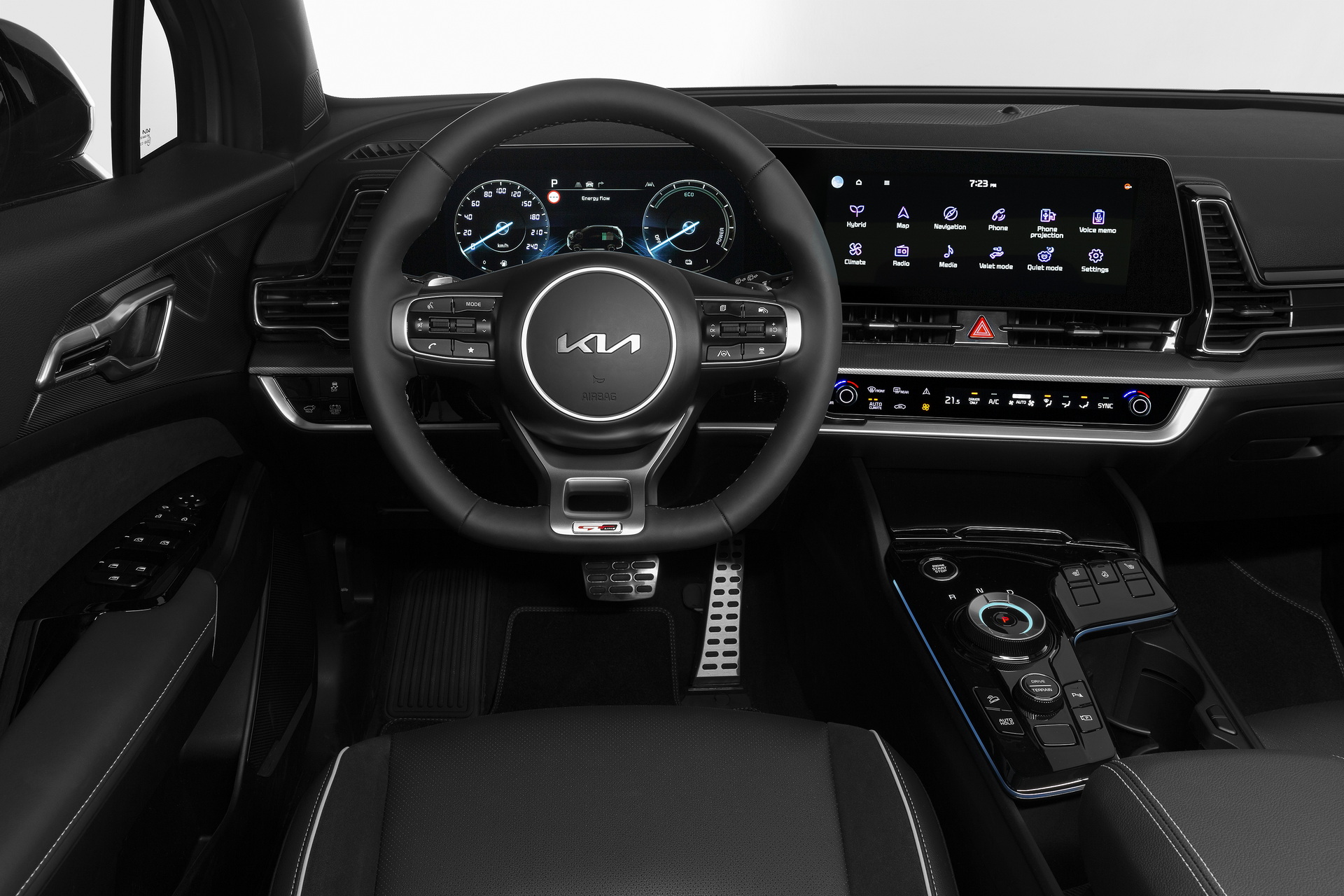 Download 2022 Kia Sportage GT-Line - Interior, Cockpit HD Wallpaper 1920x1280 #31