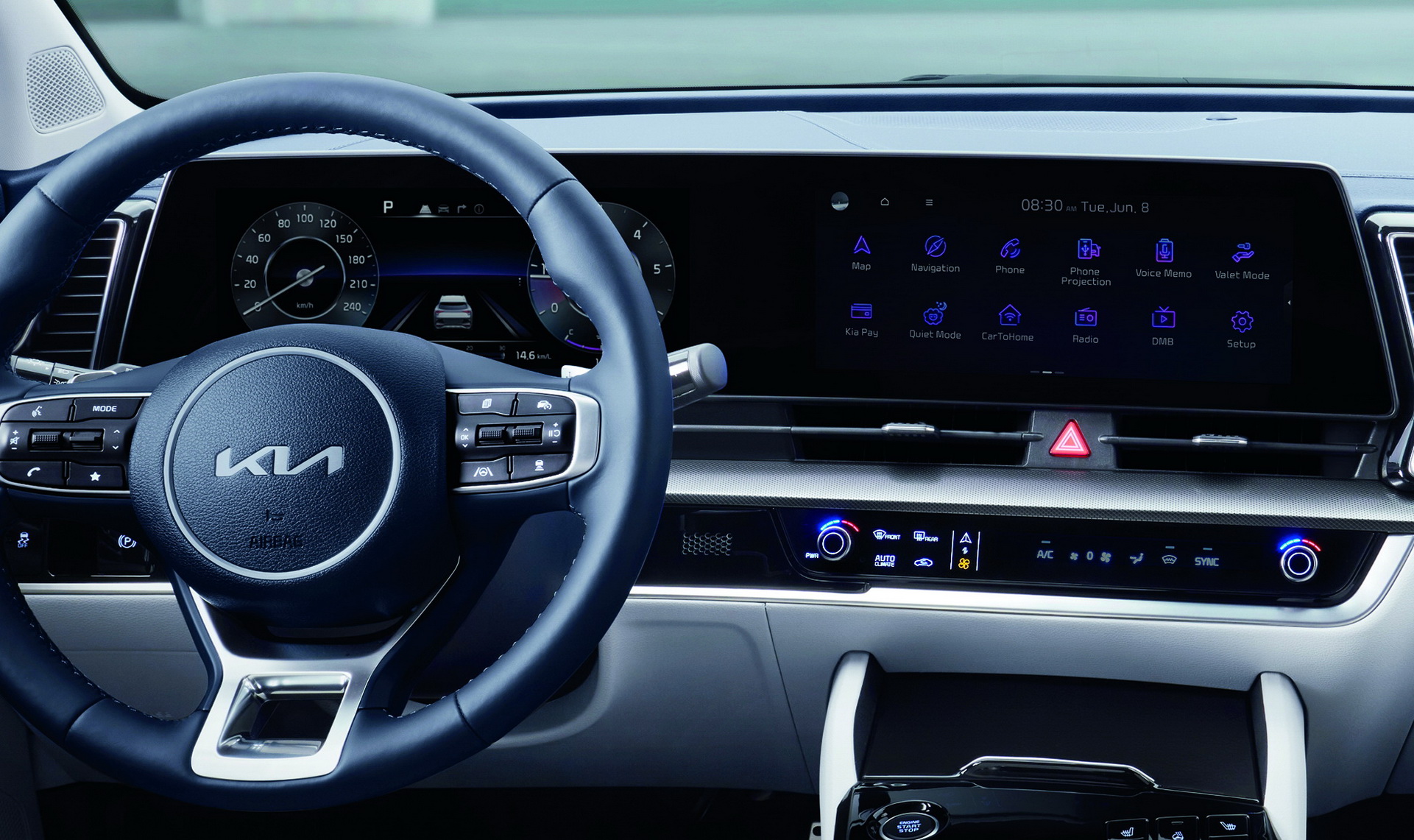 Download 2022 Kia Sportage - Interior, Cockpit HD Wallpaper 1921x1141 #38