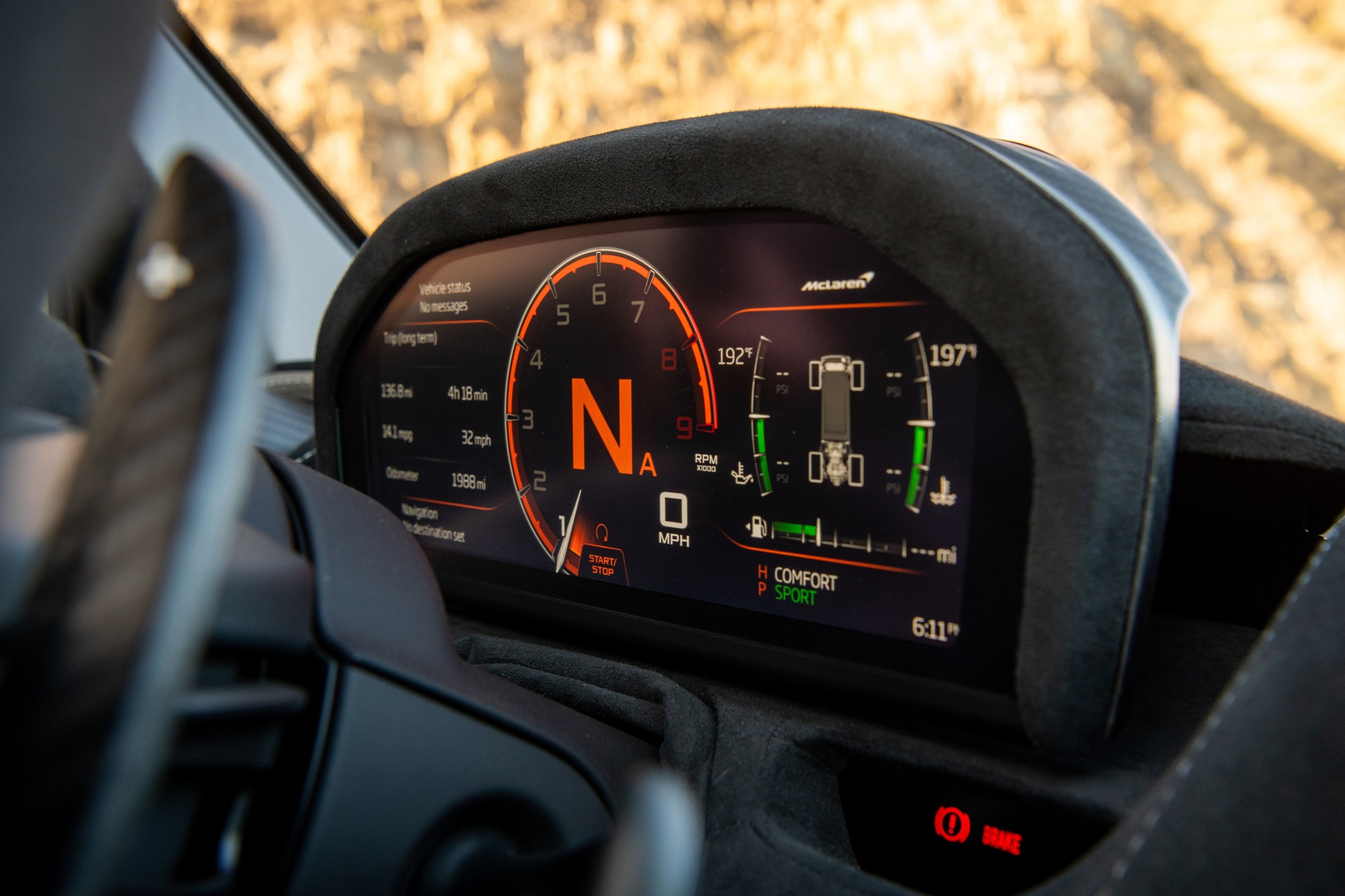 Download 2022 McLaren 765LT Spider - Digital Instrument Cluster HD Wallpaper 1920x1280 #89