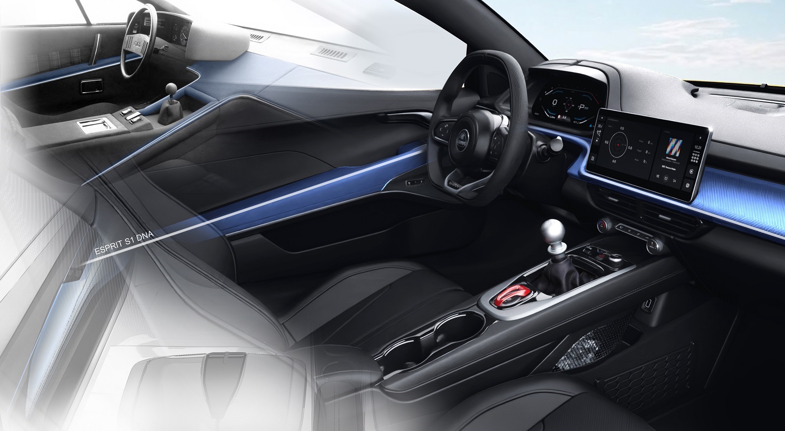 Download 2023 Lotus Emira - Design Sketch HD Wallpaper 1600x879 #109