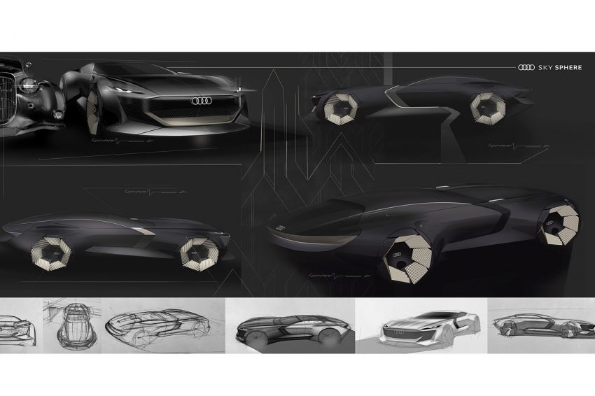 2021 Audi Skysphere Concept - Design Sketch Wallpaper 850x566 #79