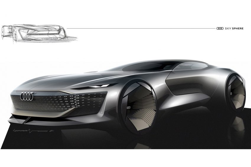 2021 Audi Skysphere Concept - Design Sketch Wallpaper 850x566 #76