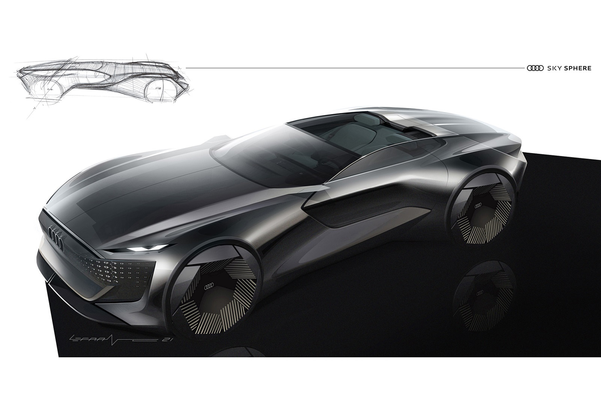 Download 2021 Audi Skysphere Concept - Design Sketch HD Wallpaper 1920x1279 #75
