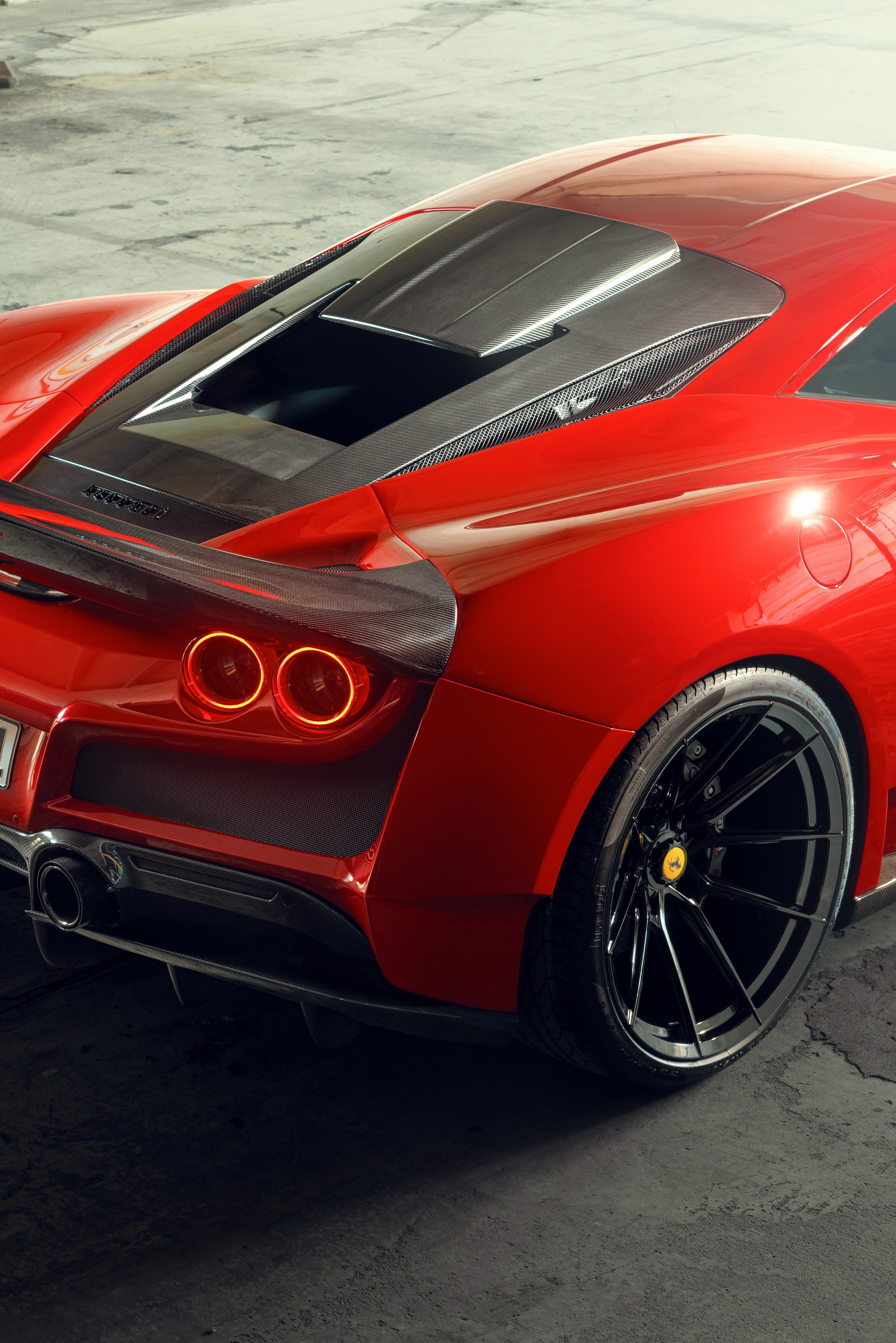 Download 2021 Ferrari F8 Tributo N-Largo by Novitec - Detail HD Phone Wallpaper 1921x2879 #22