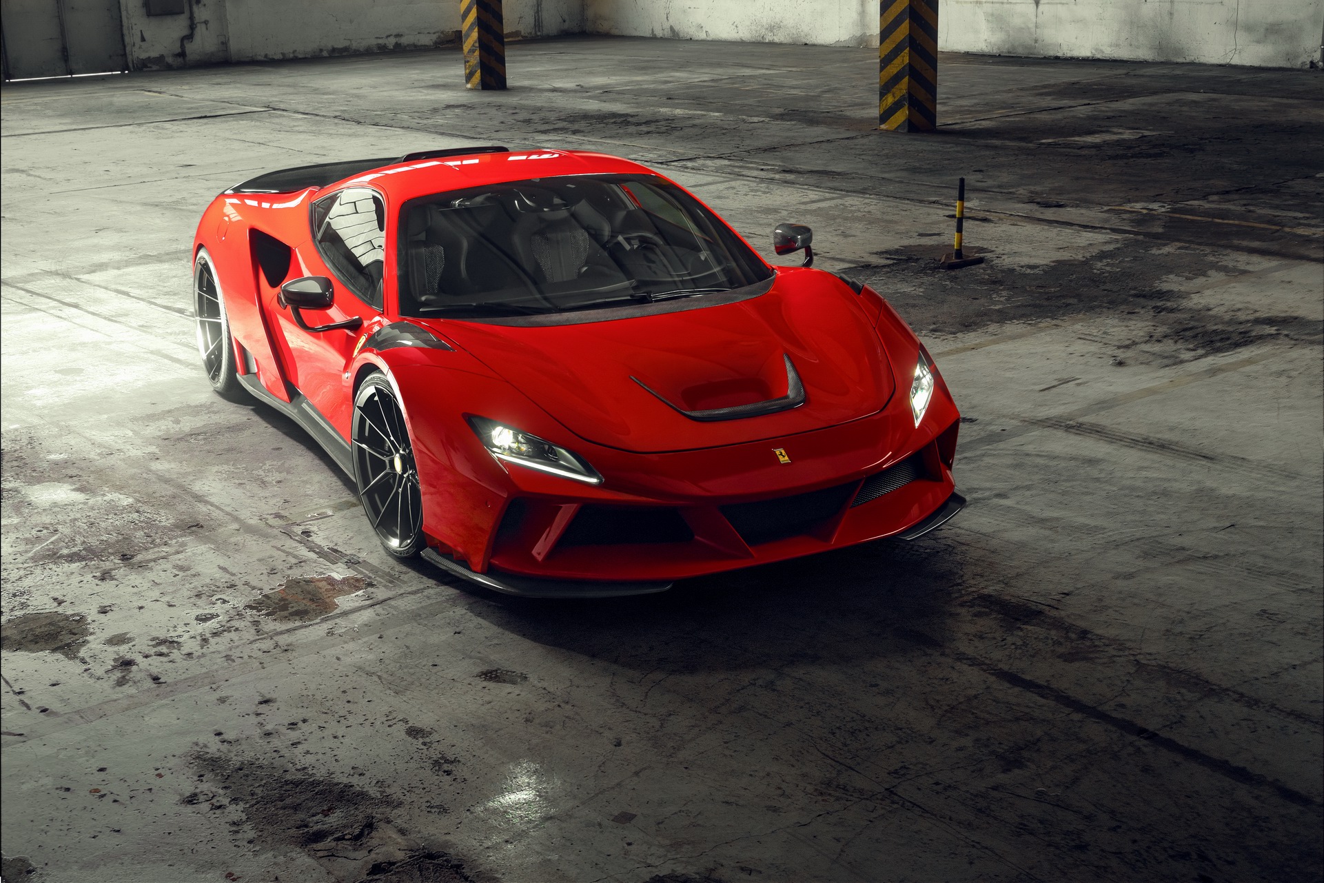 Download 2021 Ferrari F8 Tributo N-Largo by Novitec - Front HD Wallpaper 1921x1281 #1