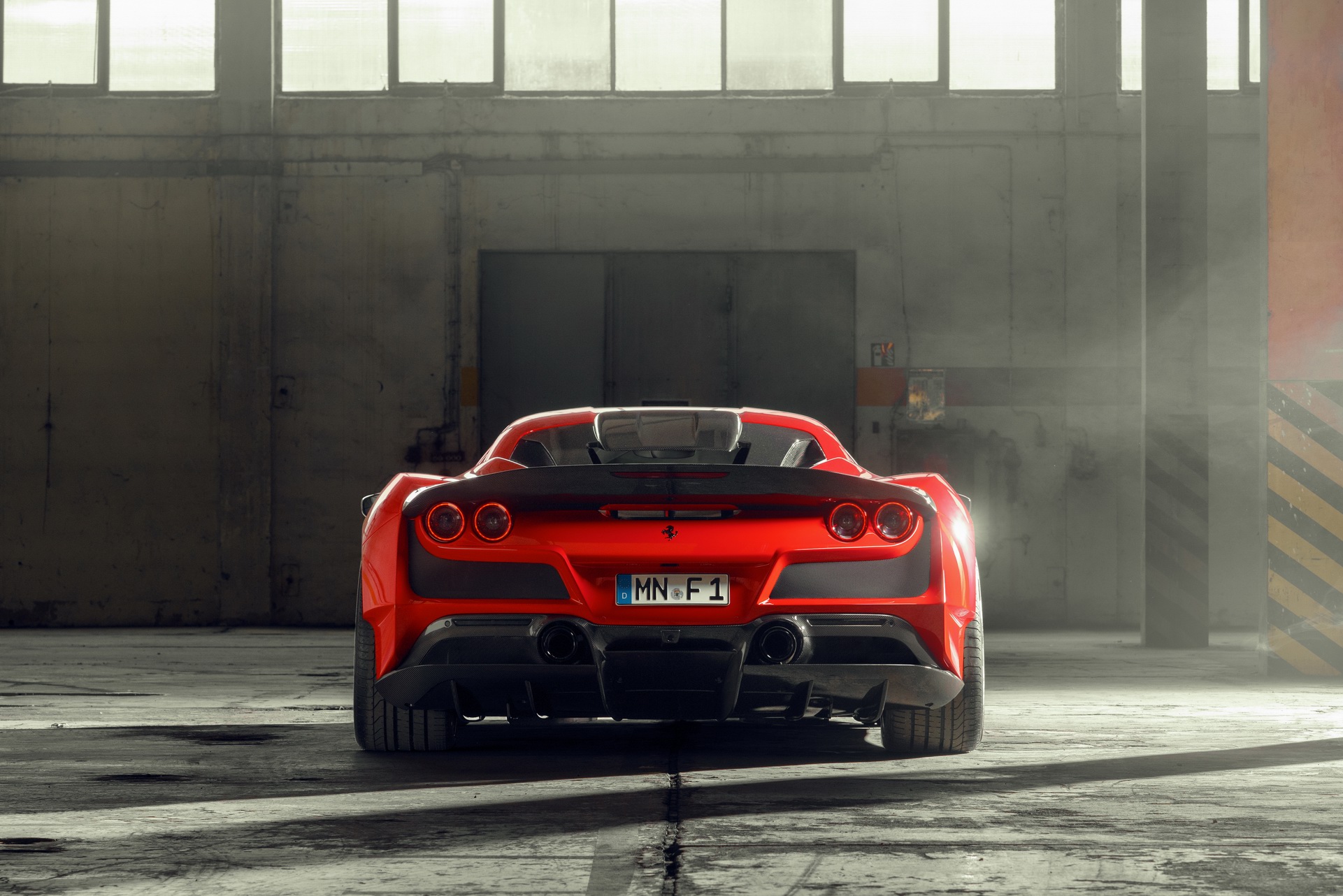Download 2021 Ferrari F8 Tributo N-Largo by Novitec - Rear HD Wallpaper 1921x1282 #7