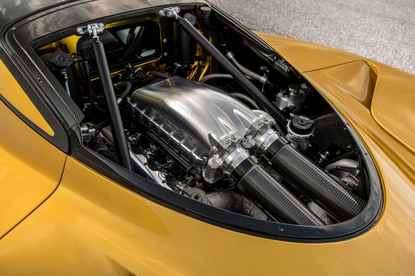 2021 Hennessey Venom F5 Mojave Gold - Engine Wallpaper 850x567 #8