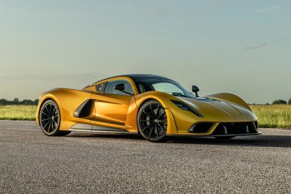 Download 2021 Hennessey Venom F5 Mojave Gold HD Wallpapers