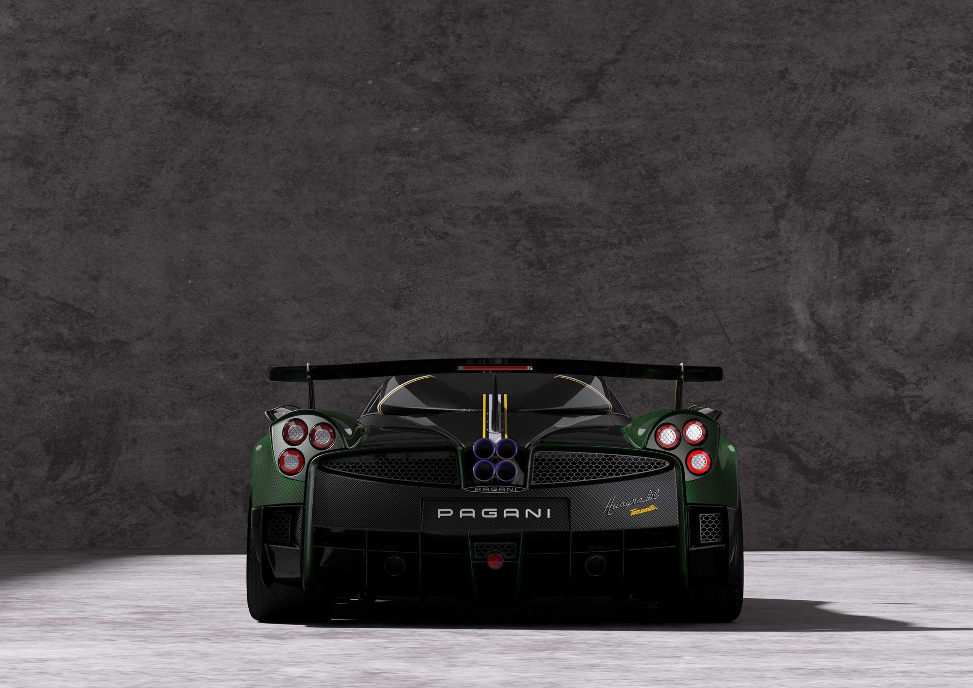 Download 2021 Pagani Huayra BC Pacchetto Tempesta - Rear HD Wallpaper 1920x1357 #3