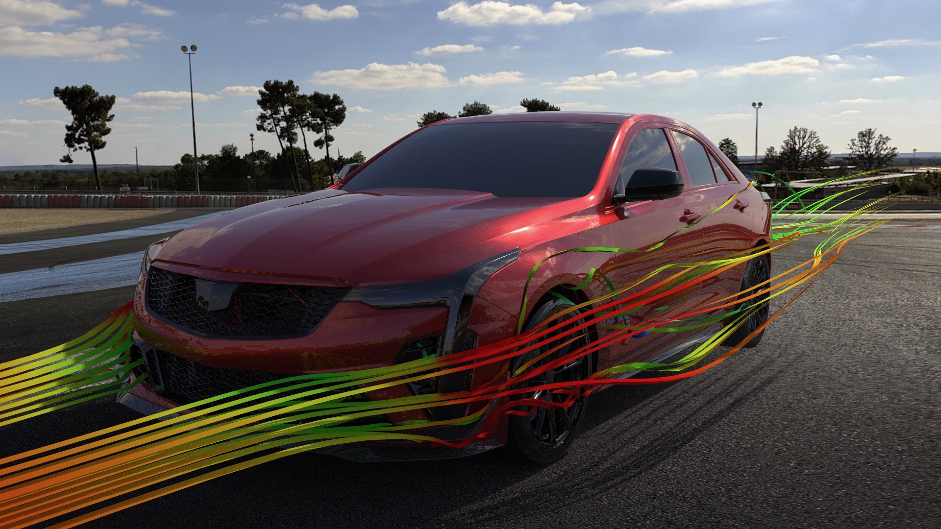 Download 2022 Cadillac CT4-V Blackwing - Aerodynamics HD Wallpaper 1920x1080 #72