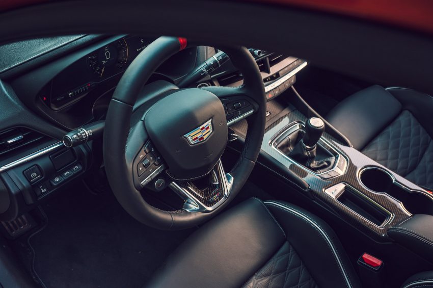 2022 Cadillac CT4-V Blackwing - Interior, Steering Wheel Wallpaper 850x565 #39