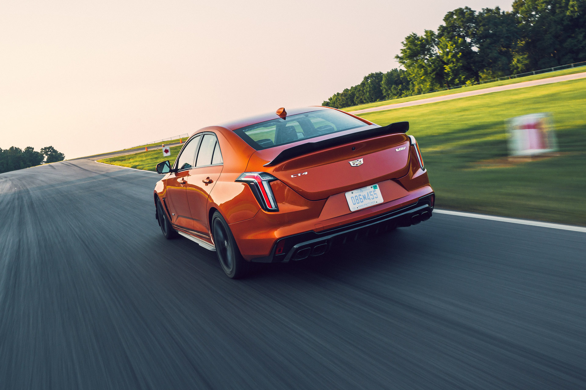 Download 2022 Cadillac CT4-V Blackwing - Rear Three-Quarter HD Wallpaper 1920x1277 #14