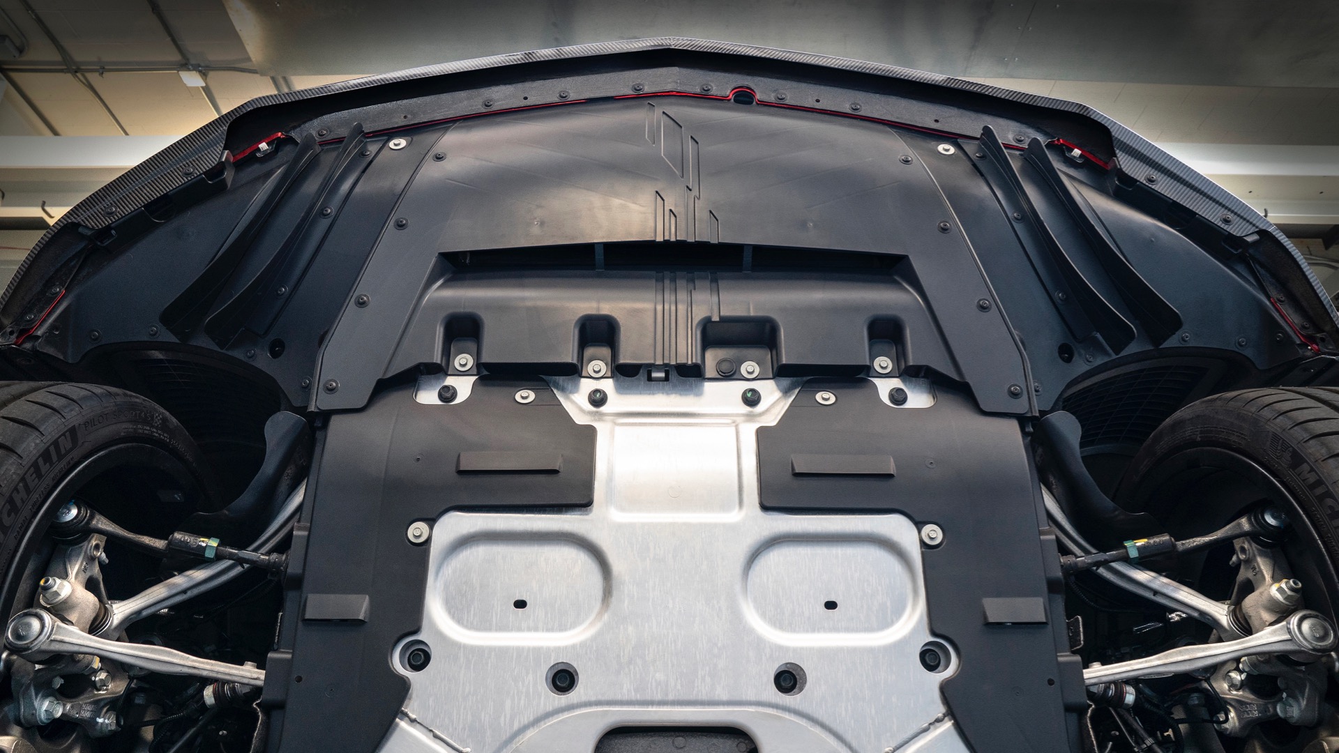 Download 2022 Cadillac CT4-V Blackwing - Undercarriage HD Wallpaper 1920x1080 #52