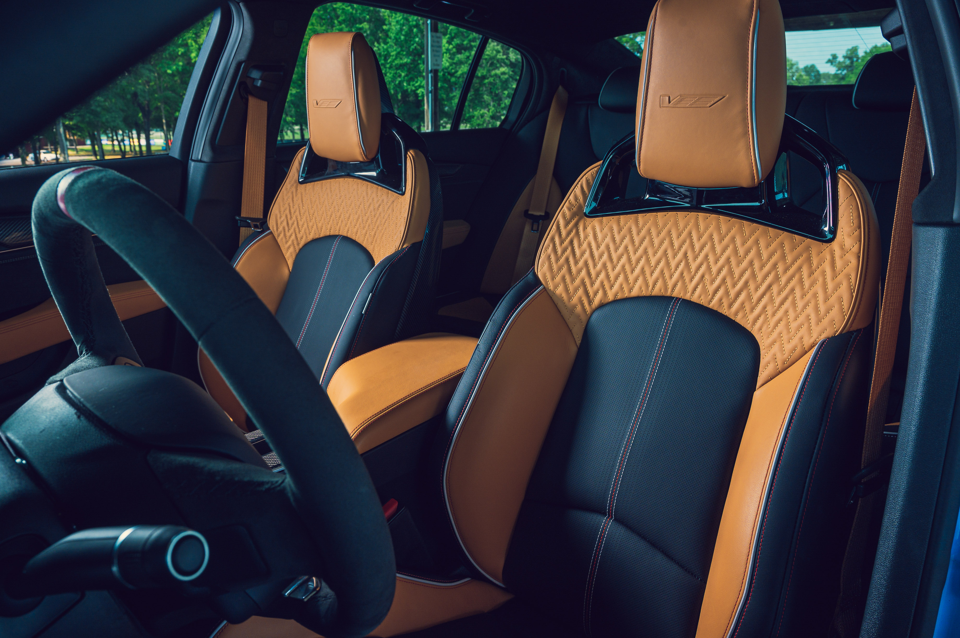 Download 2022 Cadillac CT5-V Blackwing - Interior, Front Seats HD Wallpaper 4000x2661 #54