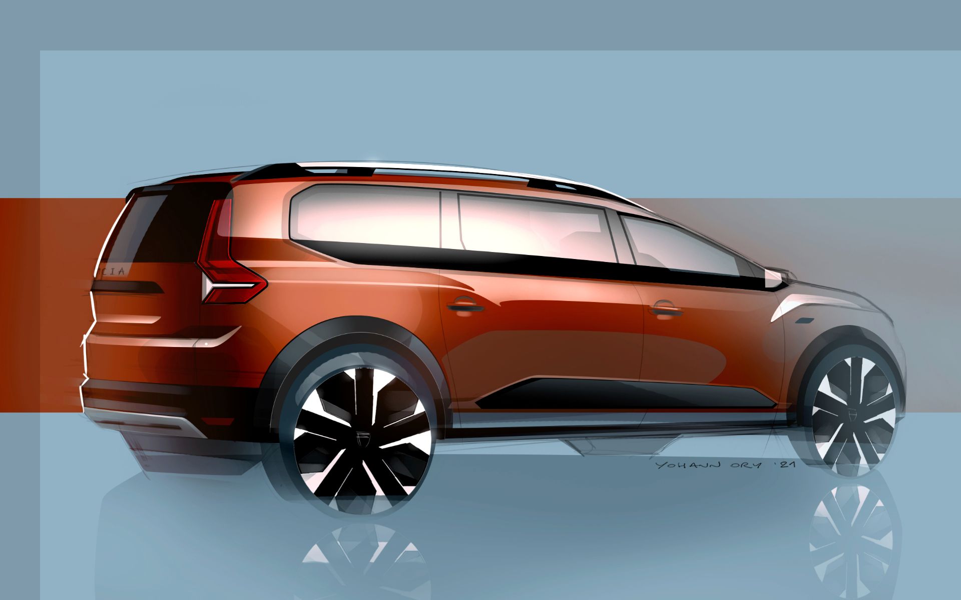 Download 2022 Dacia Jogger Extreme - Design Sketch HD Wallpaper 1920x1200 #41