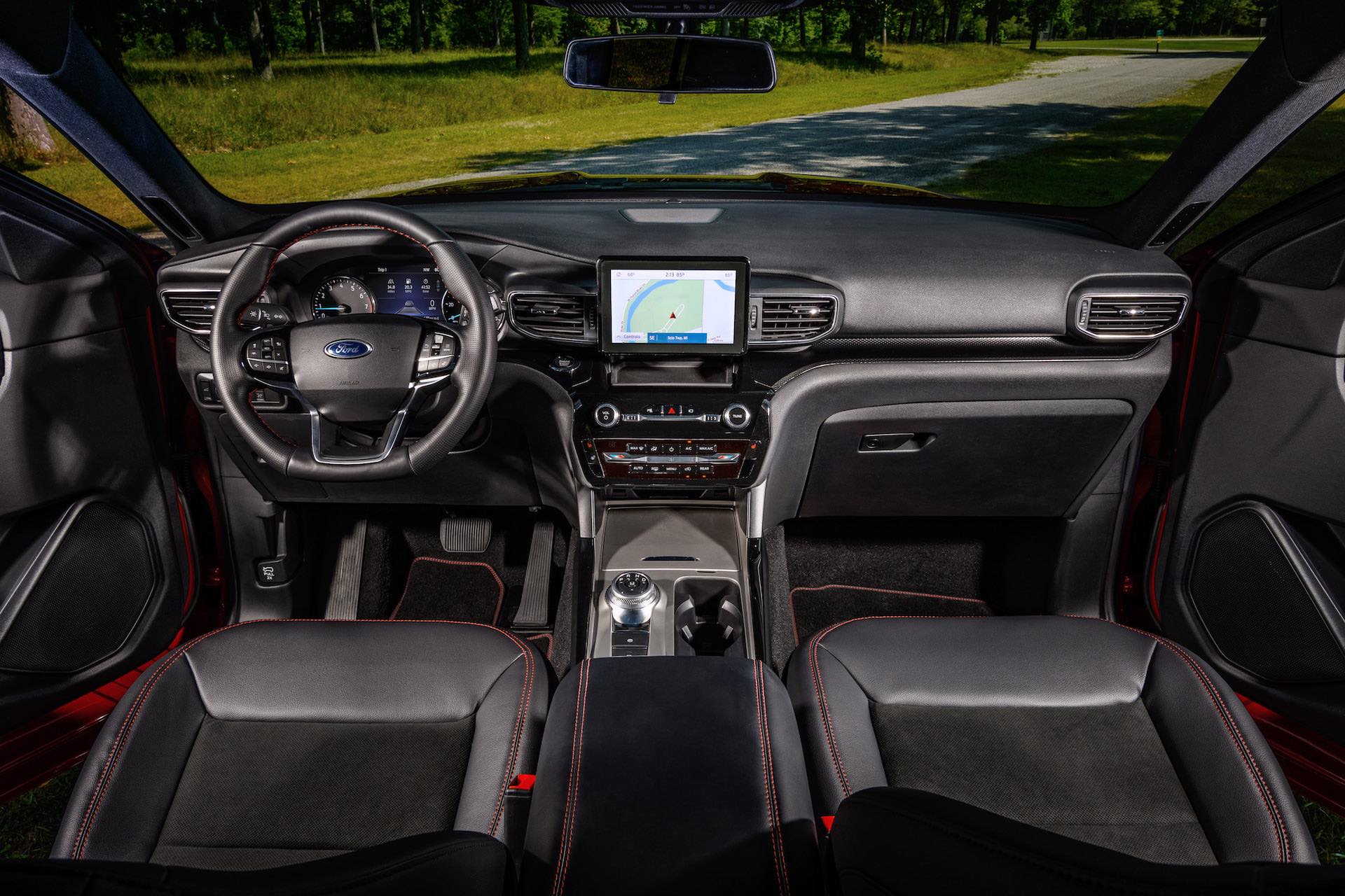 Download 2022 Ford Explorer ST-Line - Interior, Cockpit HD Wallpaper 1920x1280 #21