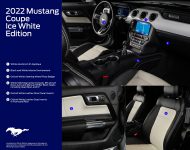 2022 Ford Mustang Ice White Appearance Package - Technical Drawing Wallpaper 190x150