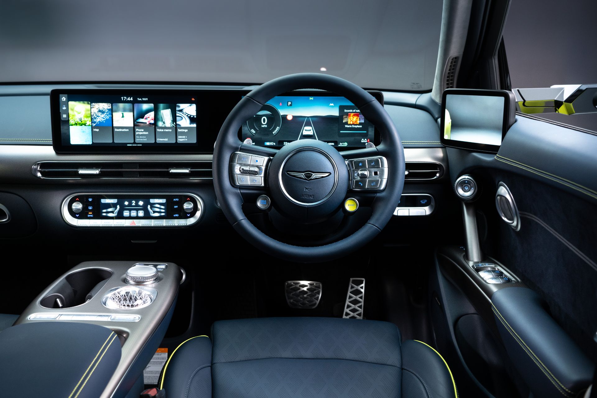 Download 2022 Genesis GV60 - Interior, Cockpit HD Wallpaper 1920x1280 #44