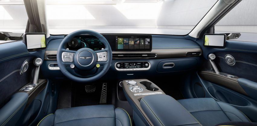 2022 Genesis GV60 - Interior, Cockpit Wallpaper 850x417 #9
