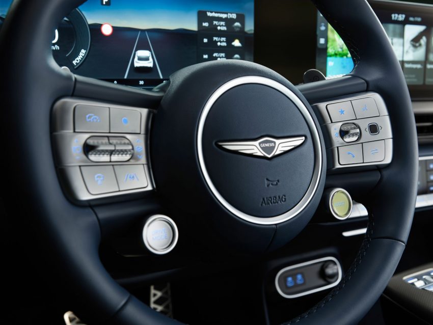 2022 Genesis GV60 - Interior, Steering Wheel Wallpaper 850x638 #51
