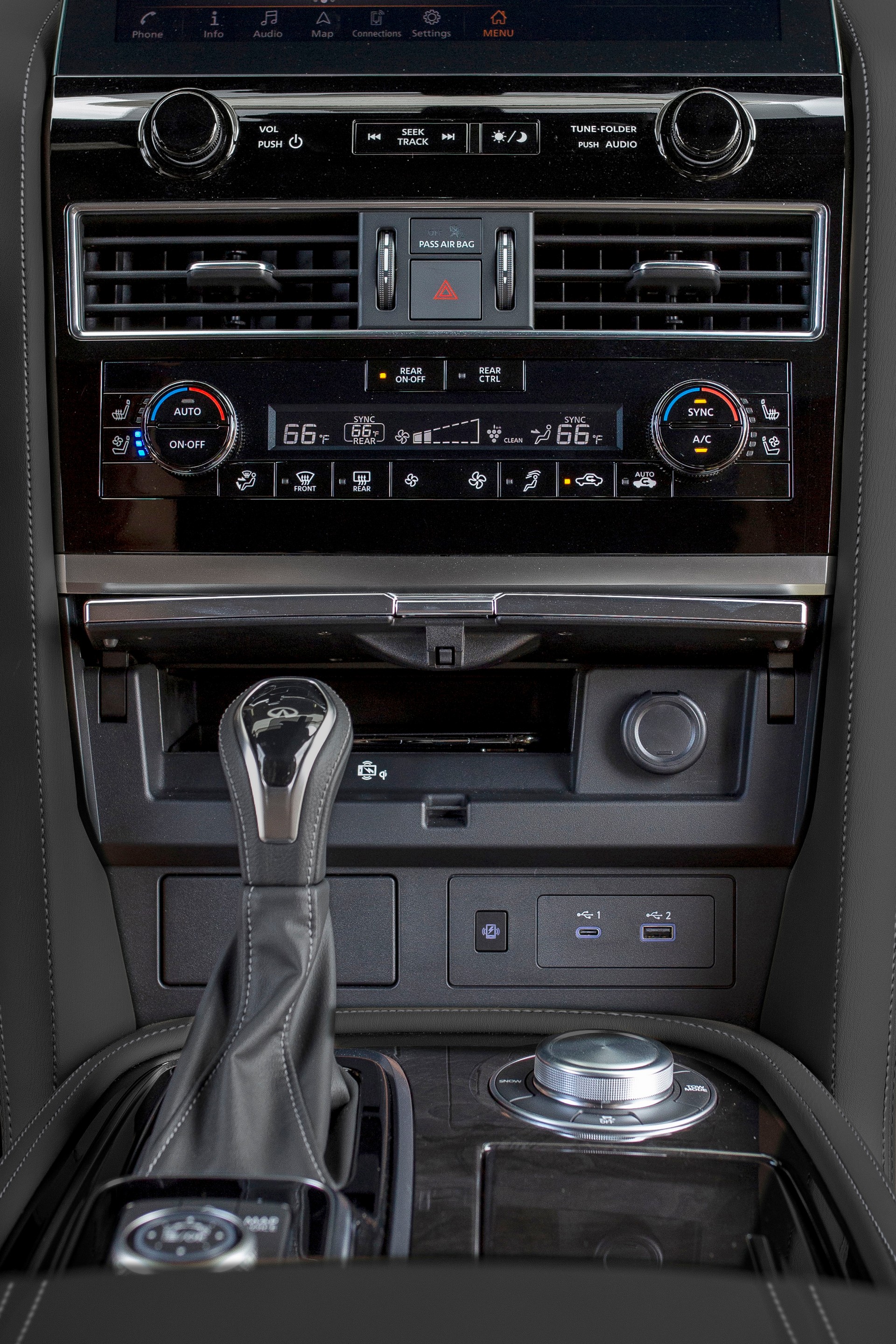 Download 2022 Infiniti QX80 - Central Console HD Phone Wallpaper 1920x2880 #26
