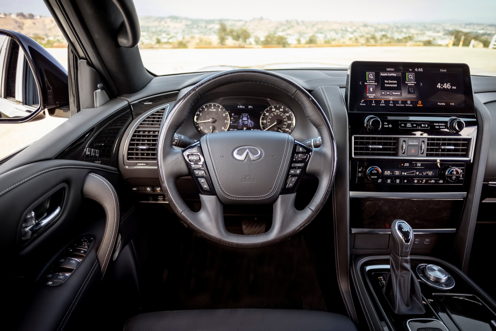 Download 2022 Infiniti QX80 - Interior, Steering Wheel HD Wallpaper 1920x1280 #18