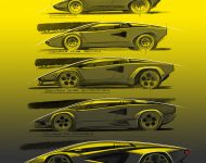 2022 Lamborghini Countach LPI 800-4 - Design Sketch Wallpaper 190x150