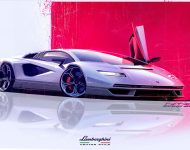 2022 Lamborghini Countach LPI 800-4 - Design Sketch Wallpaper 190x150