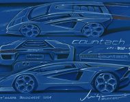 2022 Lamborghini Countach LPI 800-4 - Design Sketch Wallpaper 190x150